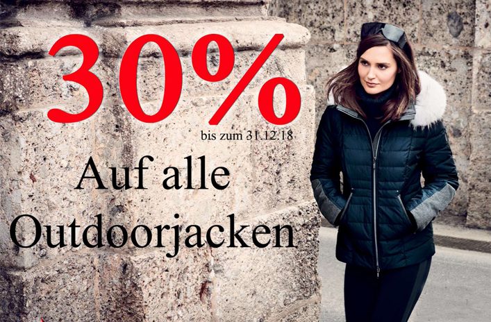 30% auf alle Outdoorjacken