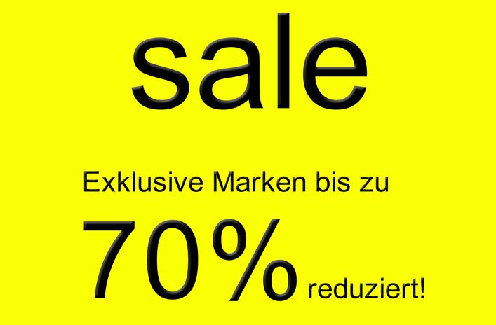 Sale – Exklusive Marken bis zu 70% reduziert!